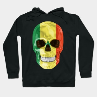 Senegal Flag Skull - Gift for Senegalese With Roots From Senegal Hoodie